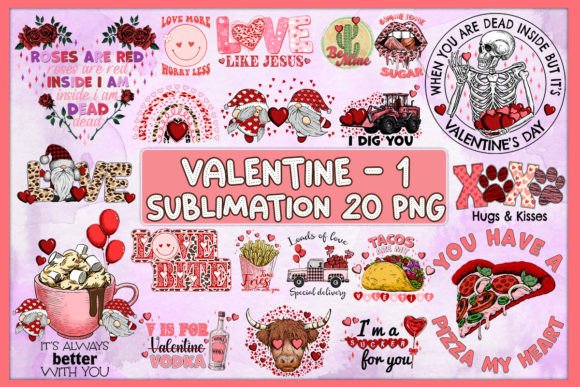 Download Valentines Bundle Sublimation Vol.1 - Valentines Collection