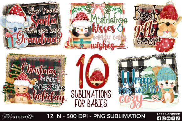 Download Christmas Baby Sublimation Designs - Sublimation designs Collection