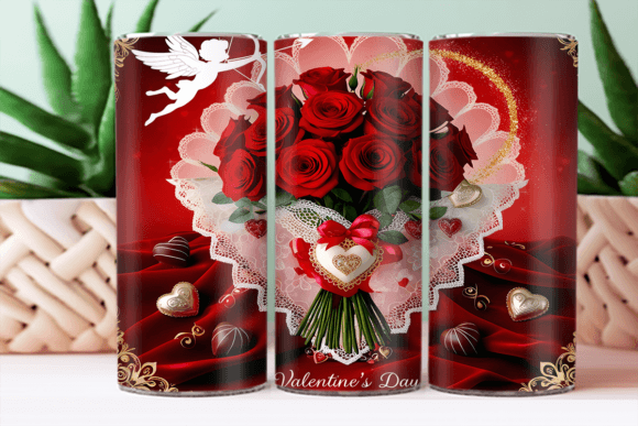 Download Happy Valentines Day 3d Tumbler Design - Valentines Collection
