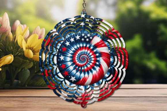Download USA Flag Swirl Wind Spinner - Usa flag Collection