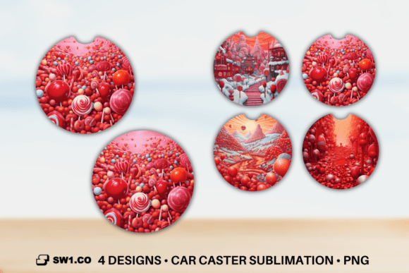 Download Candy Car Coaster Sublimation Designs - Sublimation designs Collection