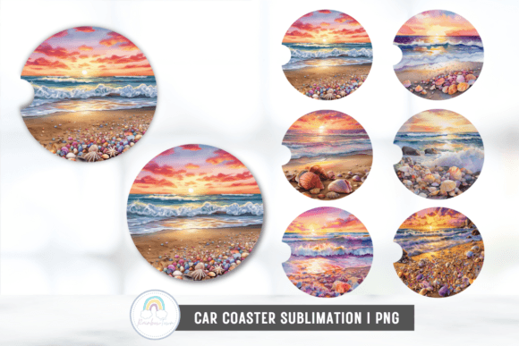 Download Beach Car Coaster Sublimation Designs - Sublimation designs Collection