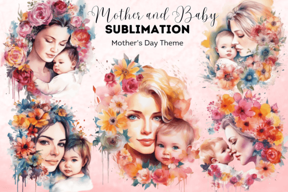 Download Mother and Baby Sublimation Designs - Sublimation designs Collection